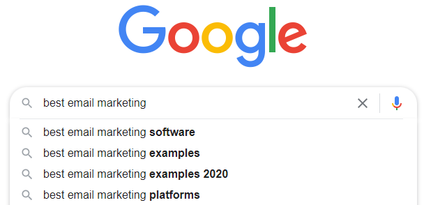 perangkat lunak pemasaran email terbaik pencarian google